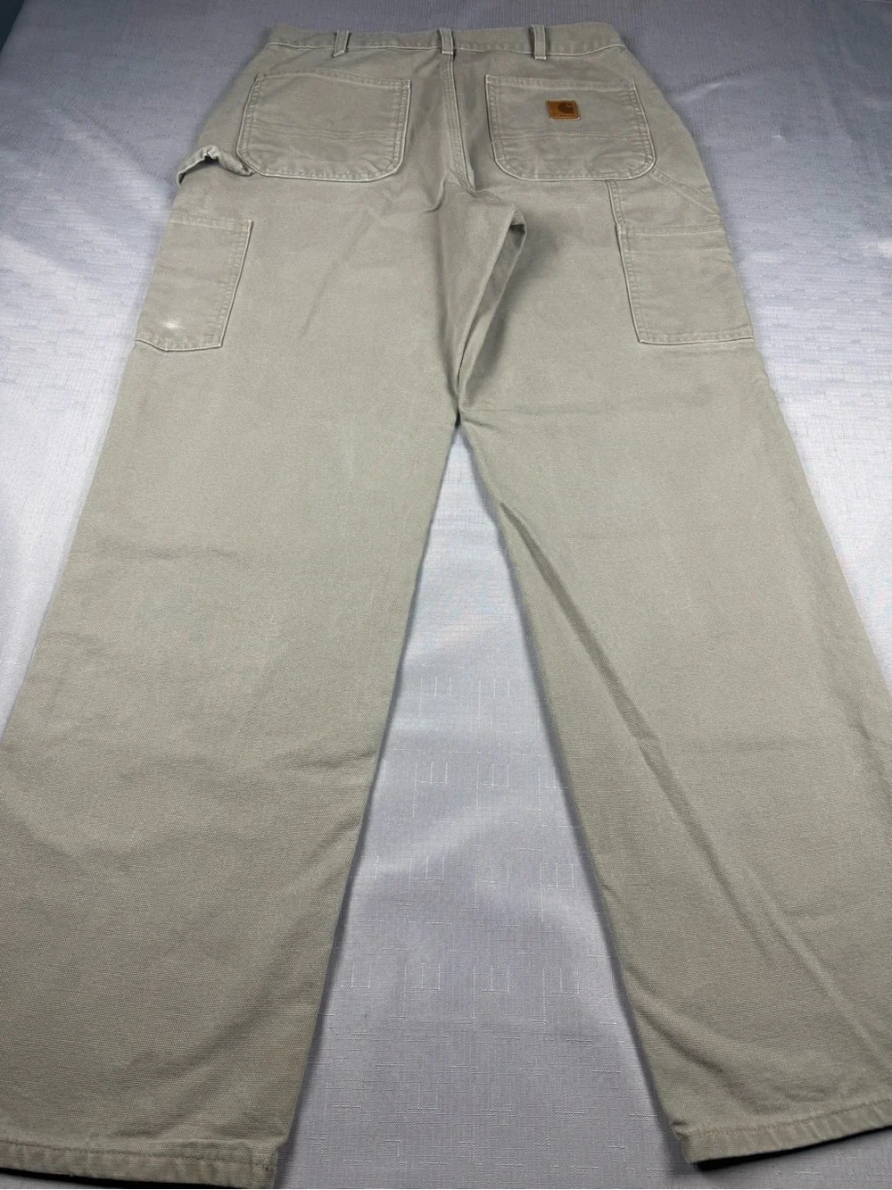 Carhartt Carpenter Pants 32X32 Tan Desert B11-DES Workwear Canvas Loose Fit